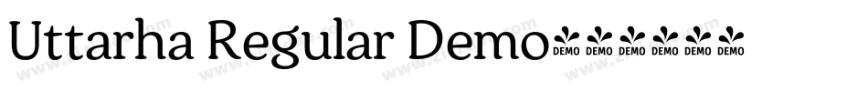 Uttarha Regular Demo字体转换